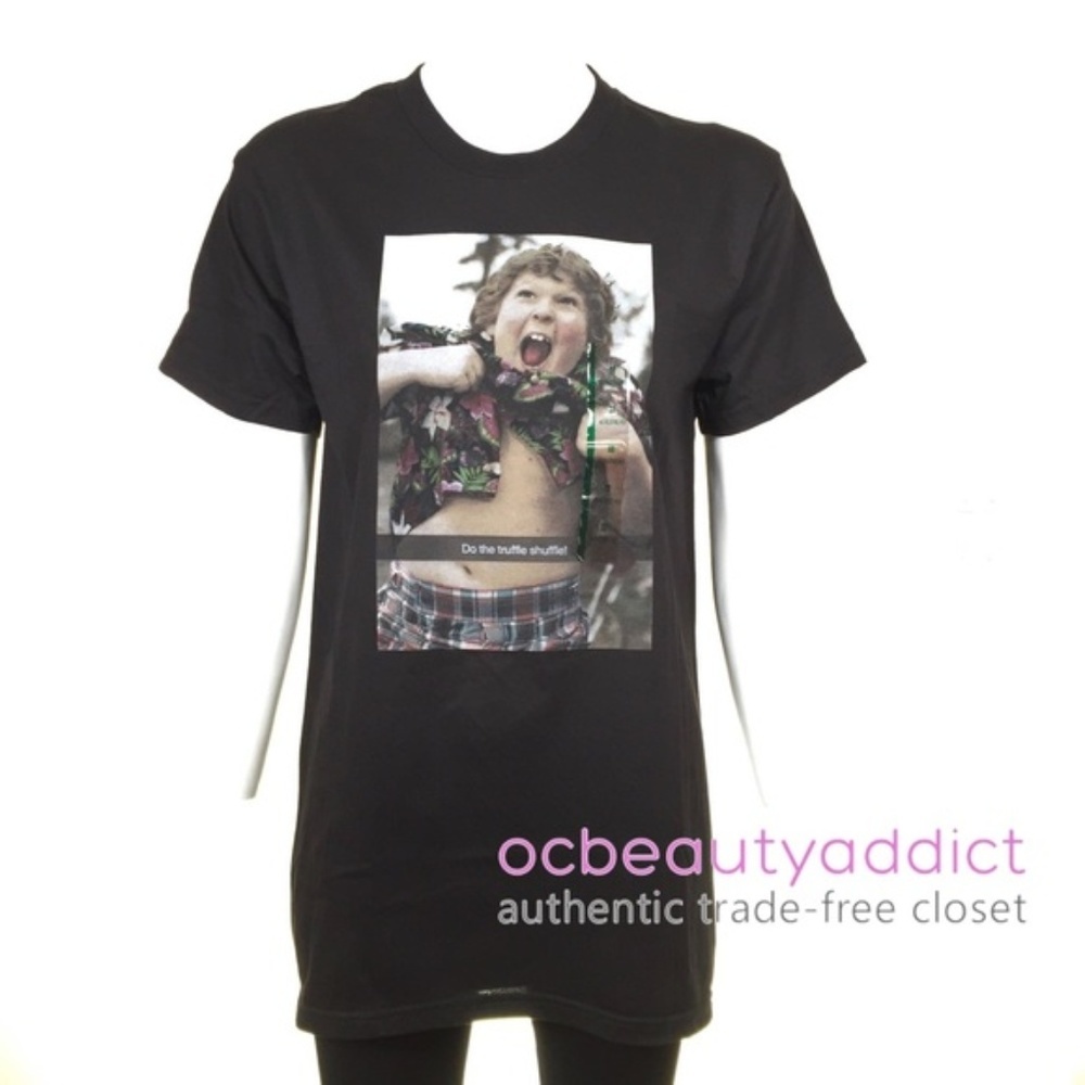 Goonies Black Do The Shuffle Truffle Tee - Medium